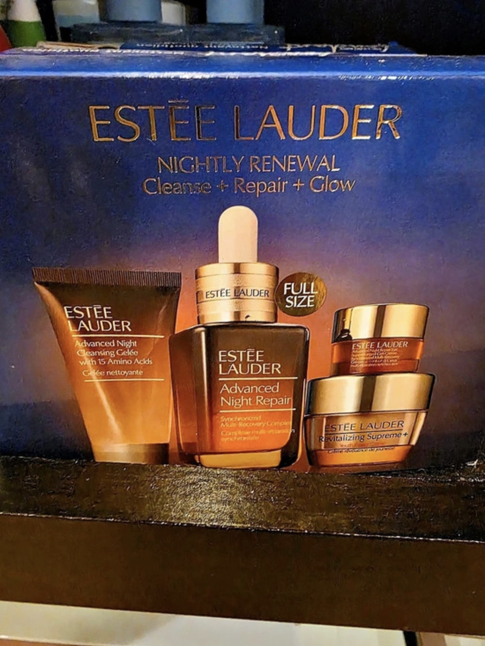 Estée Lauder Nightly Renewal Skincare Set Skincare Gift Set Full Size NWT